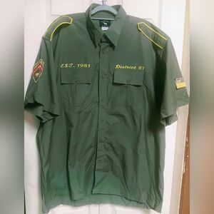 District 81 Short Sleeve Shirt~Saskatchewan Military Inspired~Men's Size 3XL